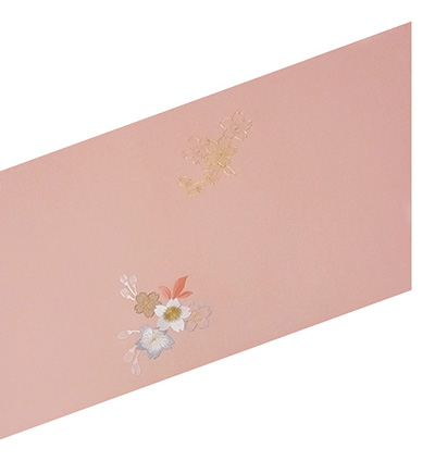 画像2：美術友禅山之内名古屋帯『桜』（日本刺繍工程）伝統的工芸品加賀繍